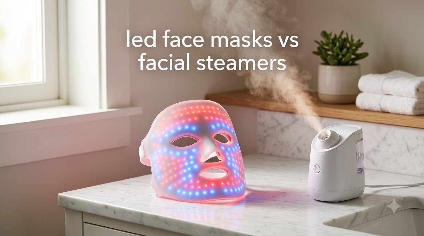 led face masks vs facial steamers