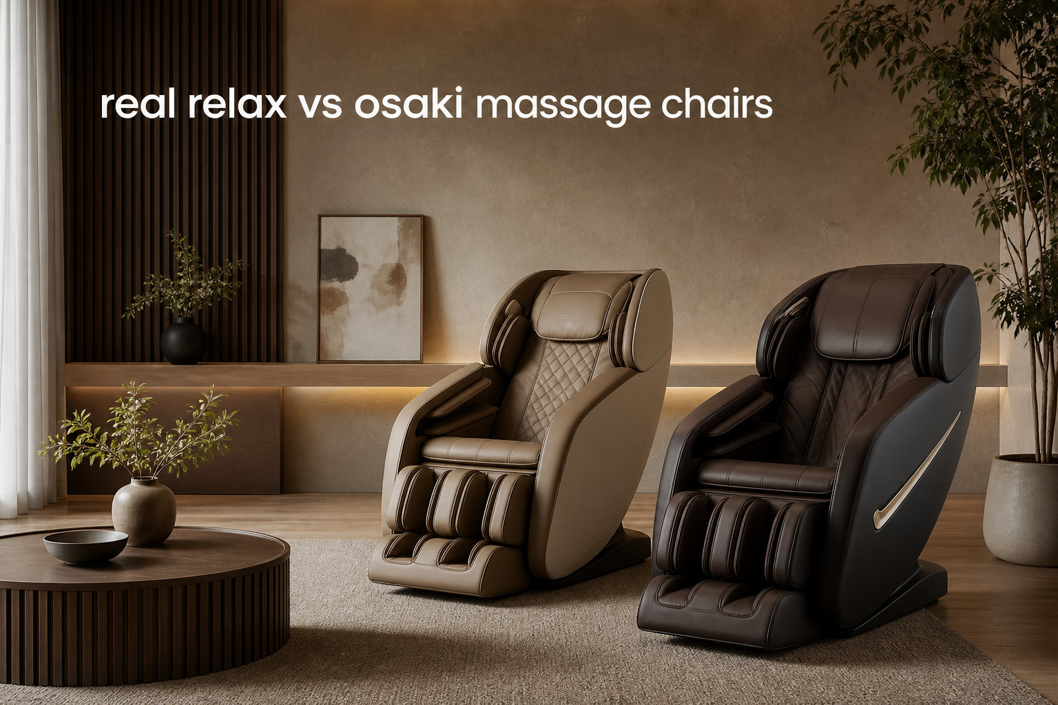 real relax vs osaki massage chairs