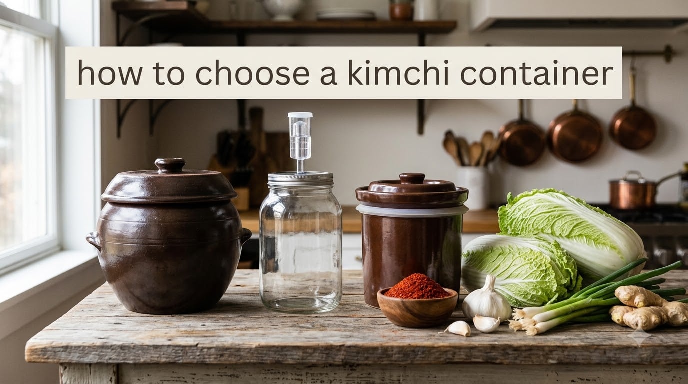 how to choose a kimchi container