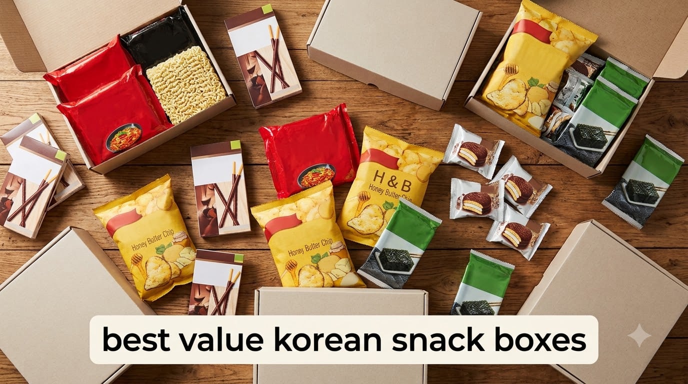 best value korean snack boxes