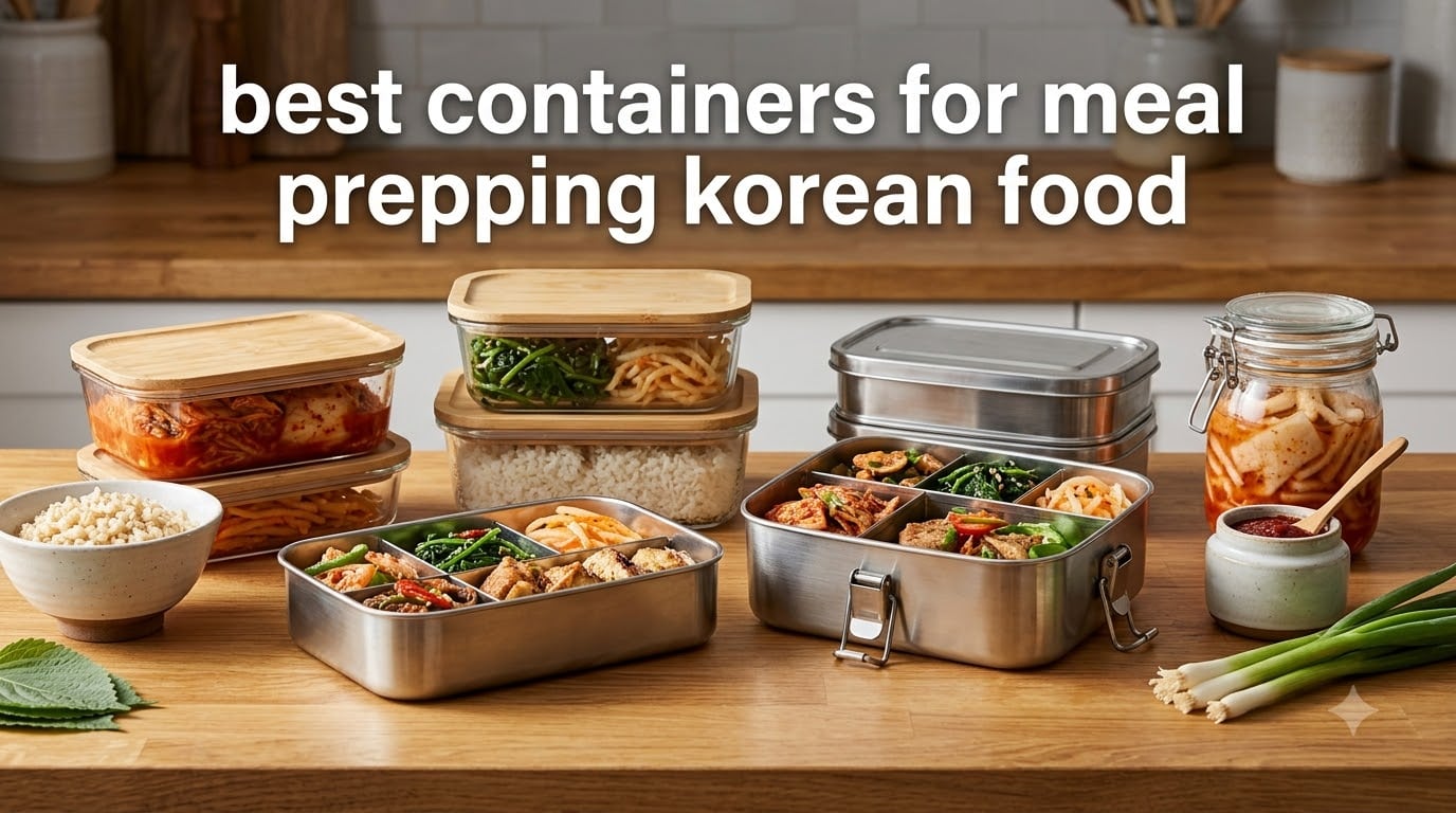 best containers for meal prepping korean food