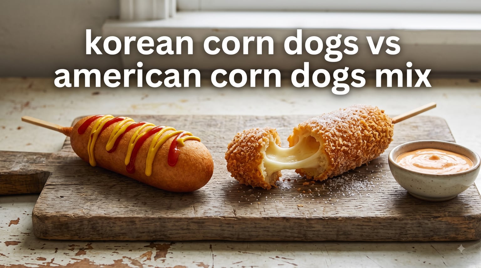 korean corn dogs vs american corn dogs mix