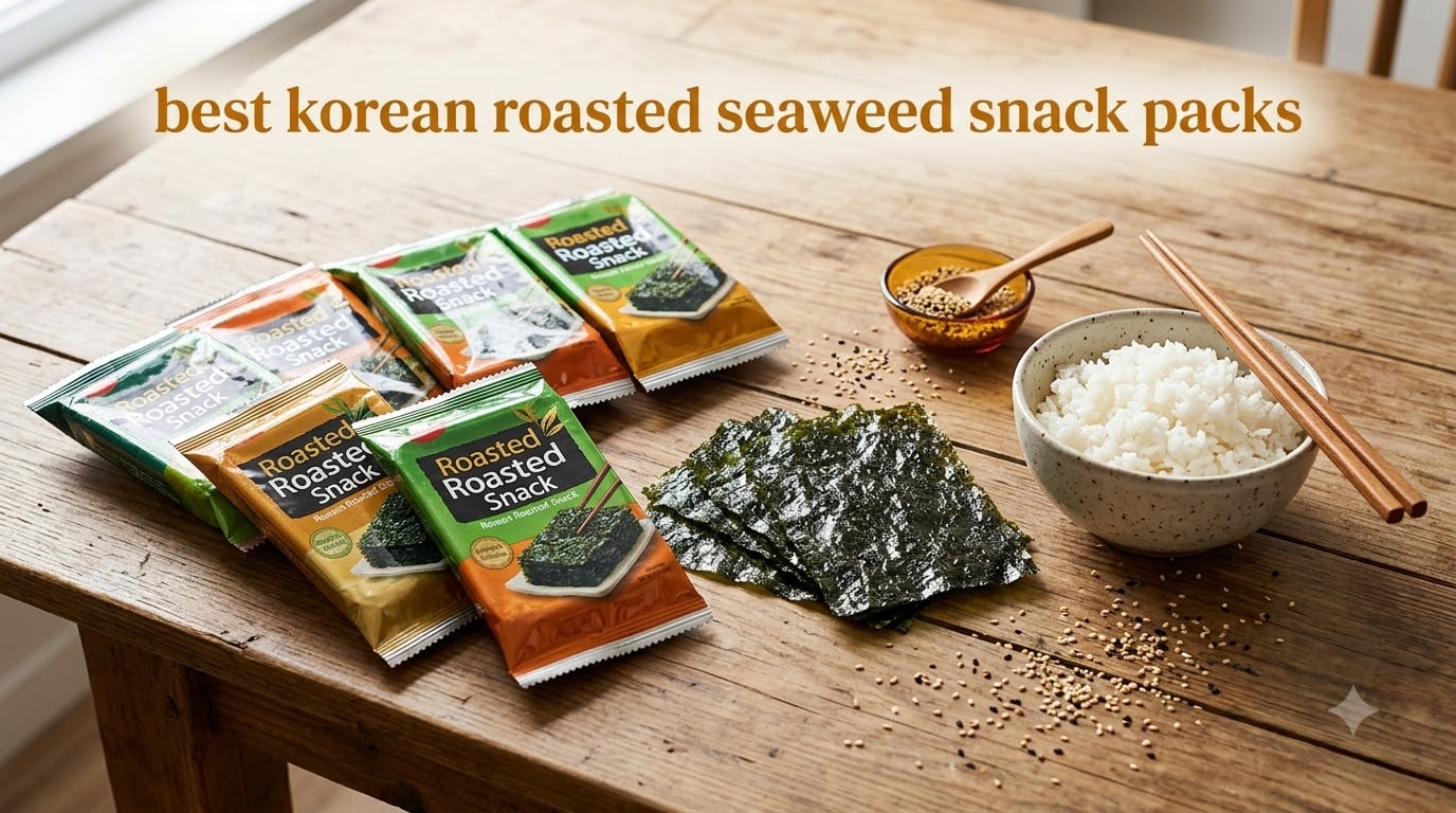 best korean roasted seaweed snack packs