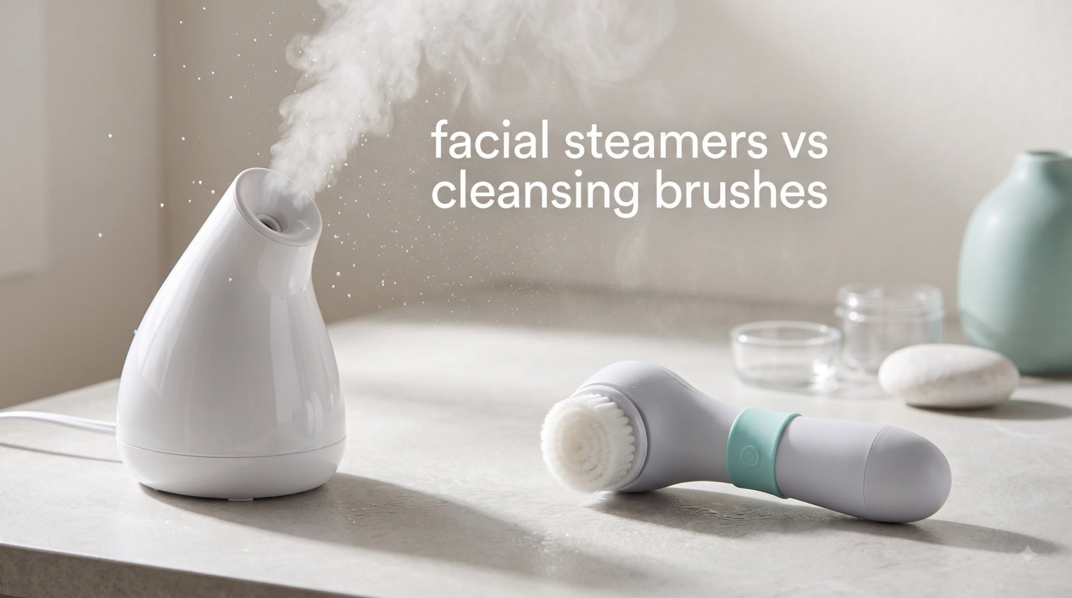 facial steamers vs cleansing brushes
