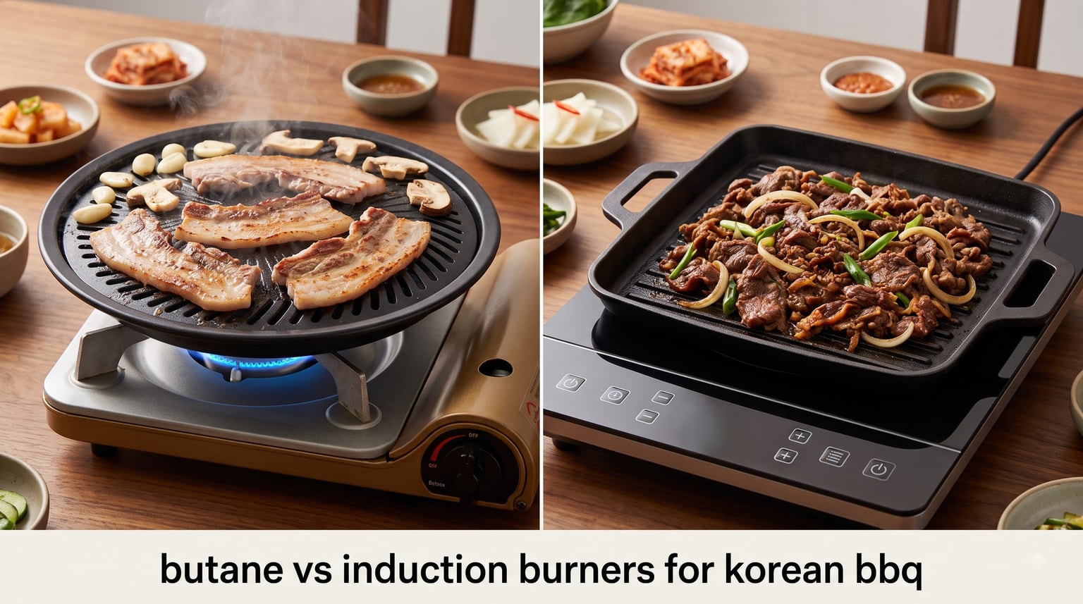 butane vs induction burners for korean bbq