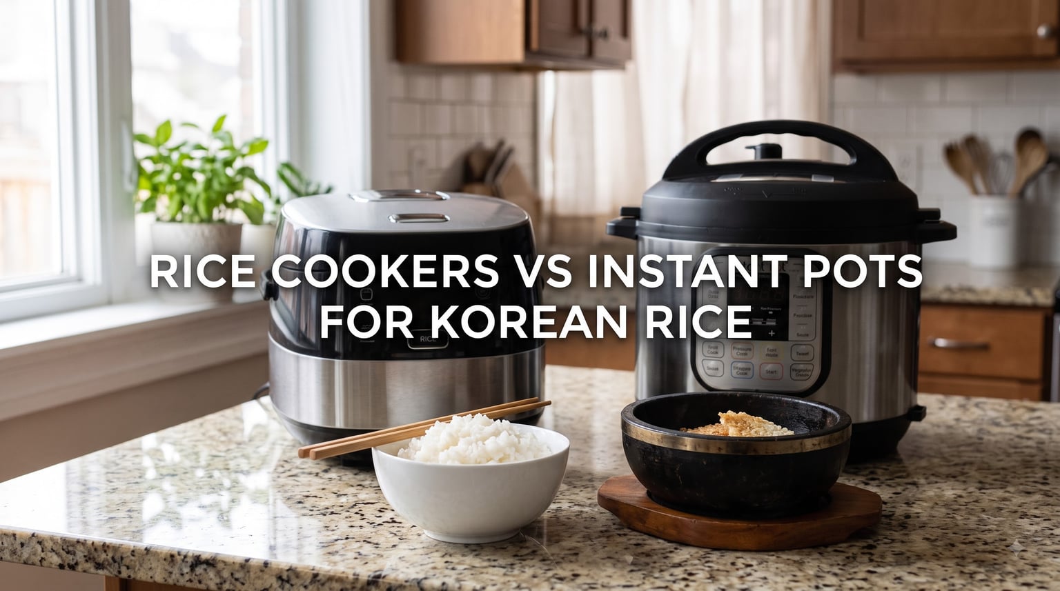 rice cookers vs instant pots for korean rice