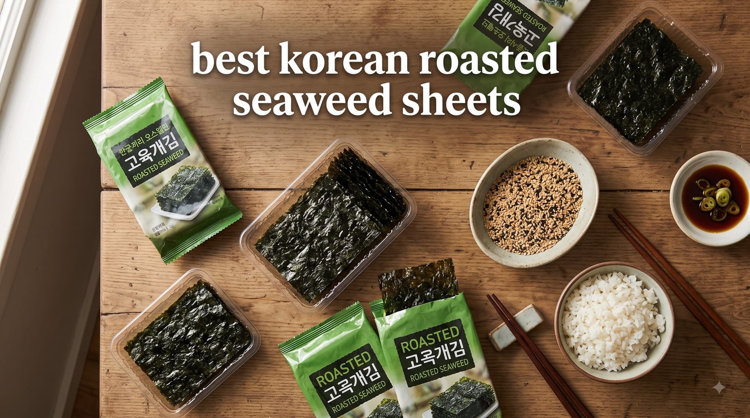 best korean roasted seaweed sheets