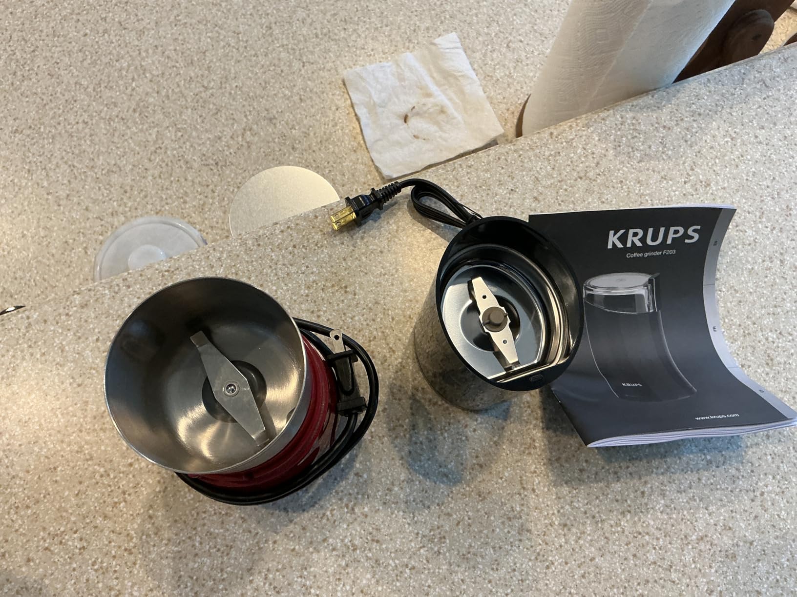 KRUPS Precision Electric Coffee Grinders, 3 oz Capacity, 200W Motor, Stainless Steel Blades customer photo 2