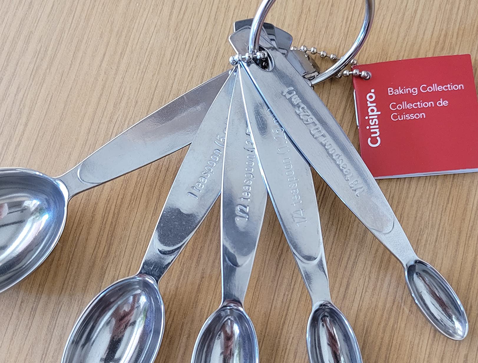 Cuisipro Stainless Steel Measuring Spoon Set Silver, Standard customer photo 1