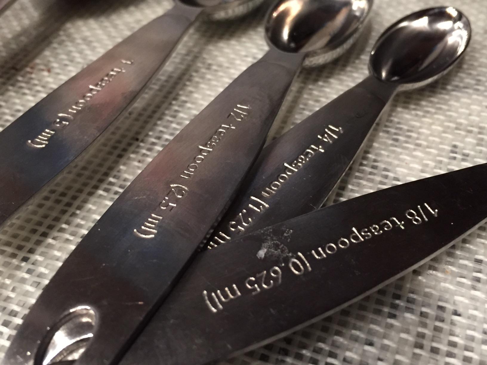 Cuisipro Stainless Steel Measuring Spoon Set Silver, Standard customer photo 2