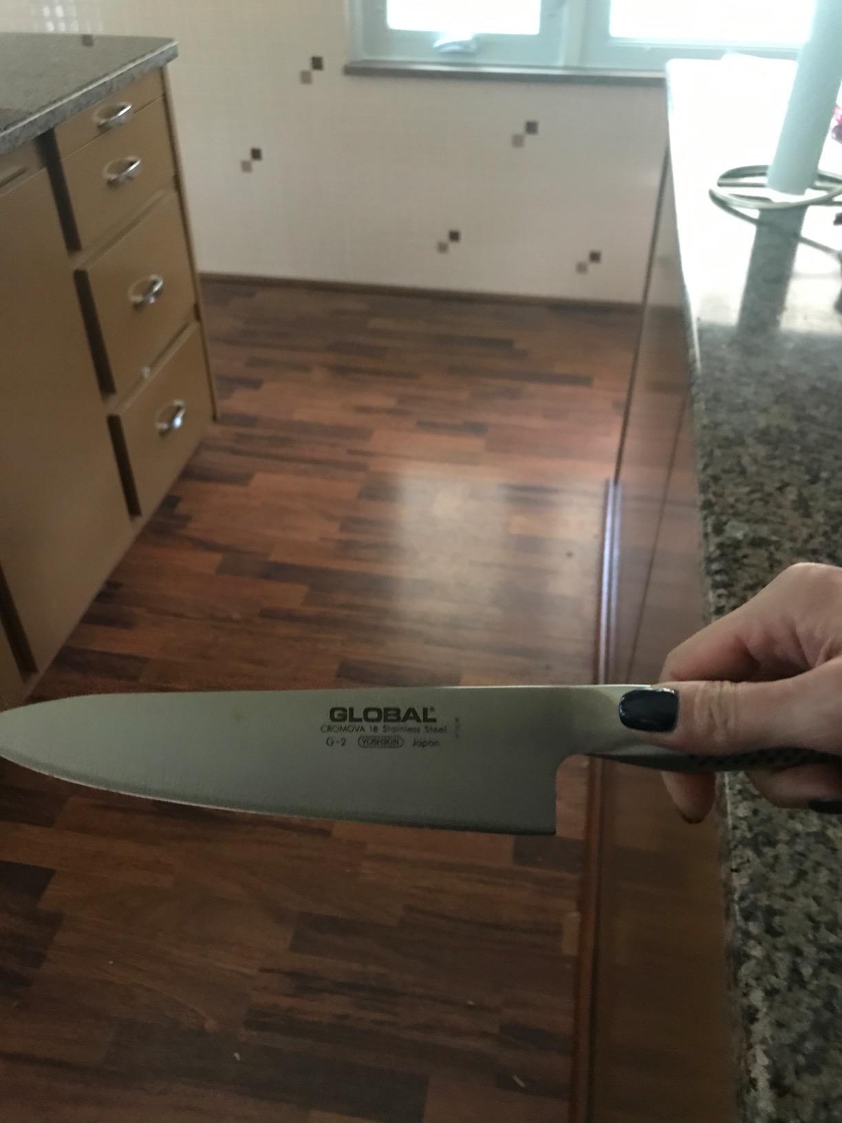 Global - 8 inch, 20cm Chef's Knife, Silver customer photo 2