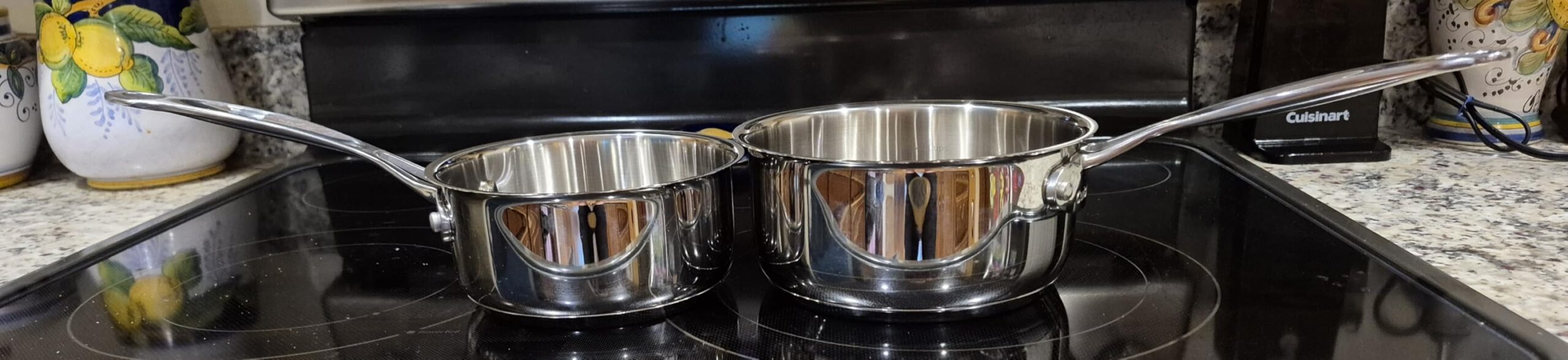 Cuisinart 1.5 Quart Sauce Pan with Cover, Stainless Steel Pot with Lid, Small Kitchen Pots, Dishwasher Safe, Compatible with Induction, Electric, Gas Cooktops, Oven Safe Saucepan, Cool Grip Handles customer photo 2