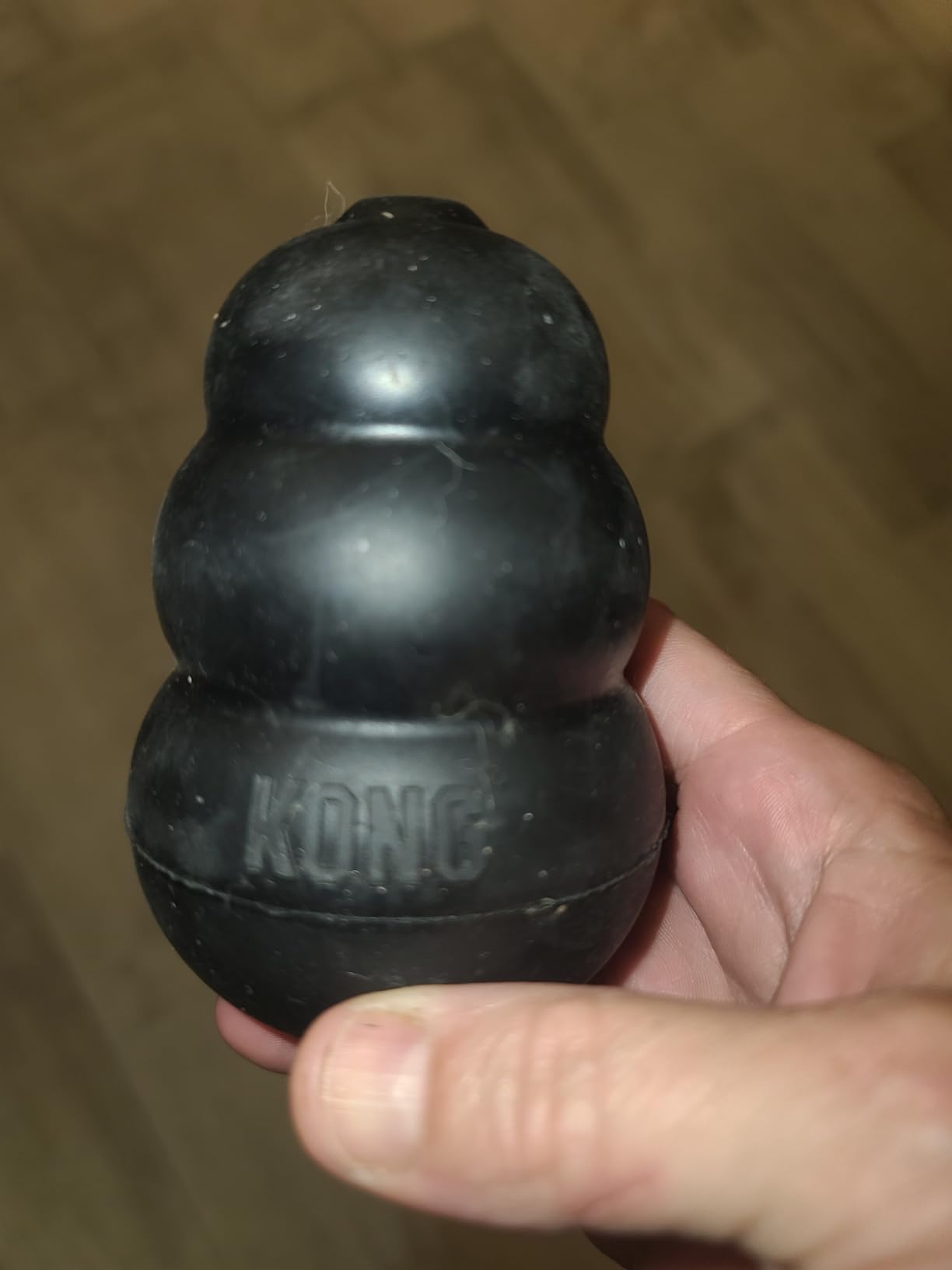 KONG Extreme Dog Toy, Durable Natural Rubber Chew, for Large Dogs | Treat-Filling Chew & Fetch Toy with Erratic Bounce, Made from KONG's Most Durable Natural Rubber for Power Chewers customer photo 2