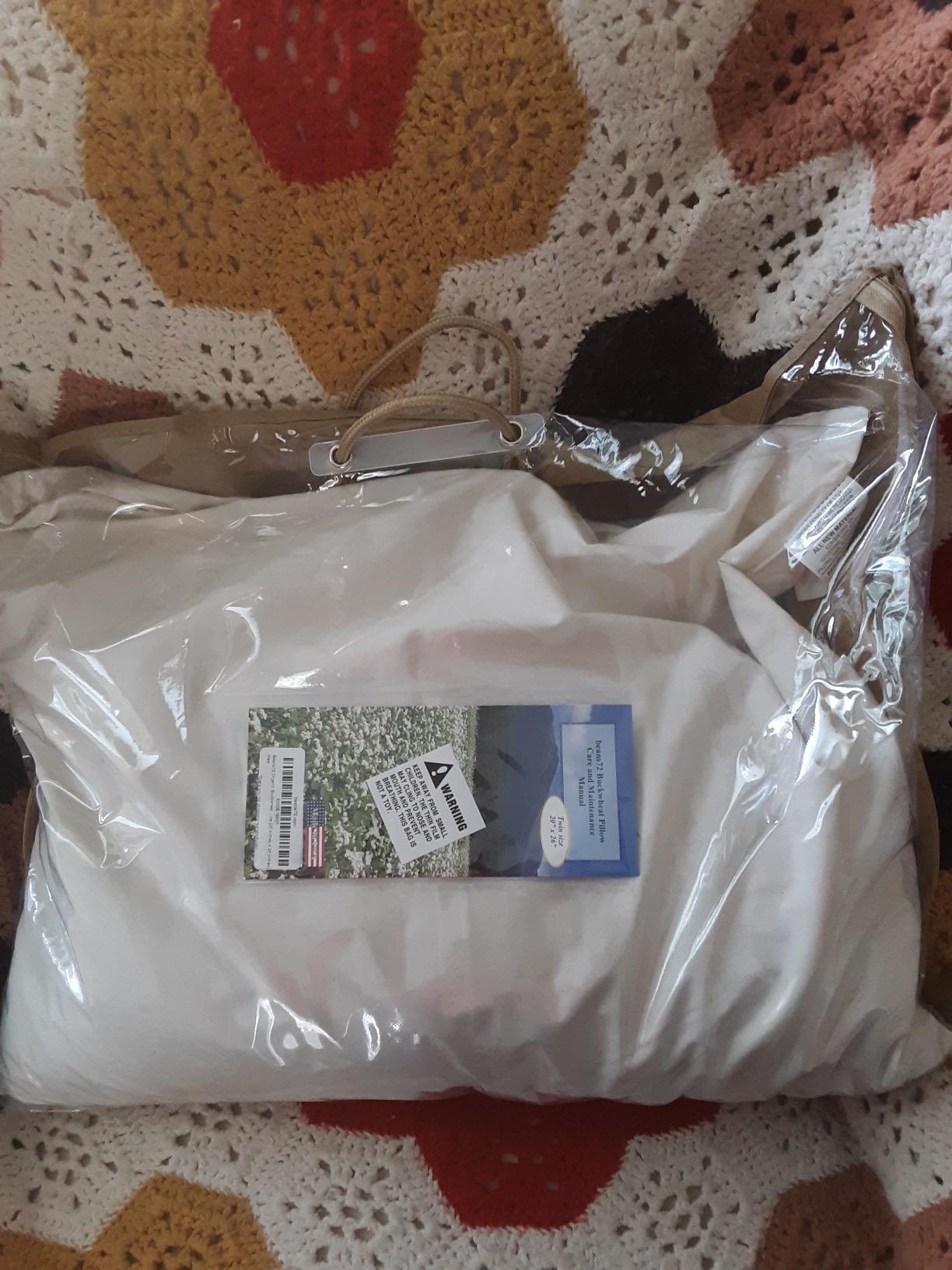 Beans72 Organic Buckwheat Pillow - Twin/Standard Size (20