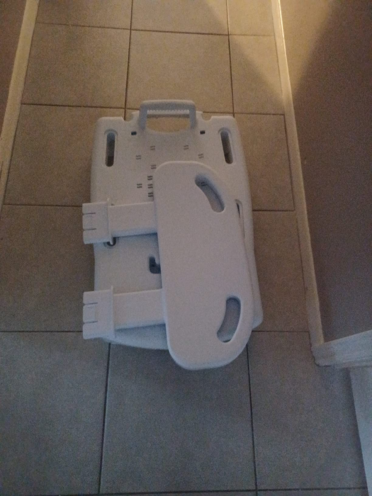 Carex Universal Tub Transfer Bench, Bath Seat with Backrest, Shower Chair for Elderly and Disabled, Transfer Bench & Shower Seat for Bathtub with Adjustable Legs, Converts to Right or Left Hand Entry customer photo 2