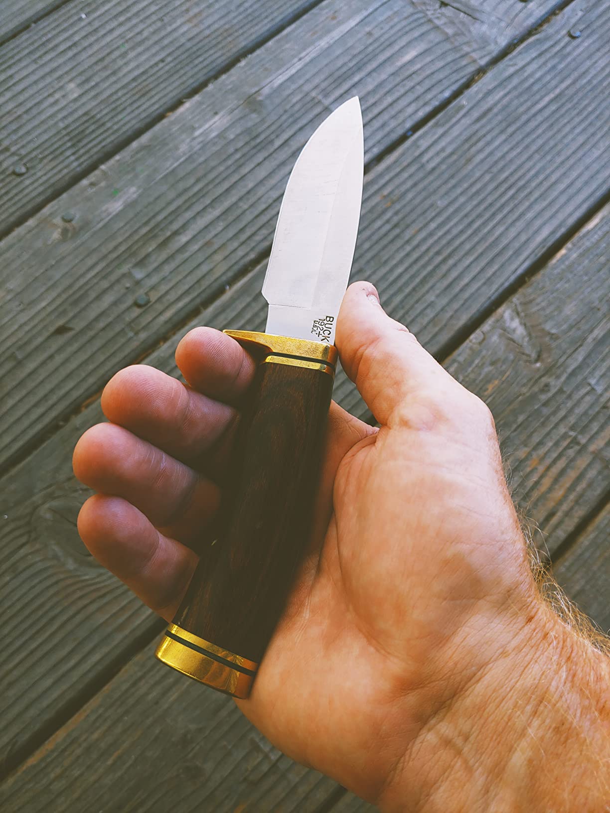 Buck Knives 192 Vanguard Hunting Knife with Sheath, DymaLux Handle, 6.3 oz customer photo 1