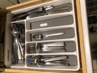 madesmart Classic 6 Compartment Silverware Tray, White customer photo 2