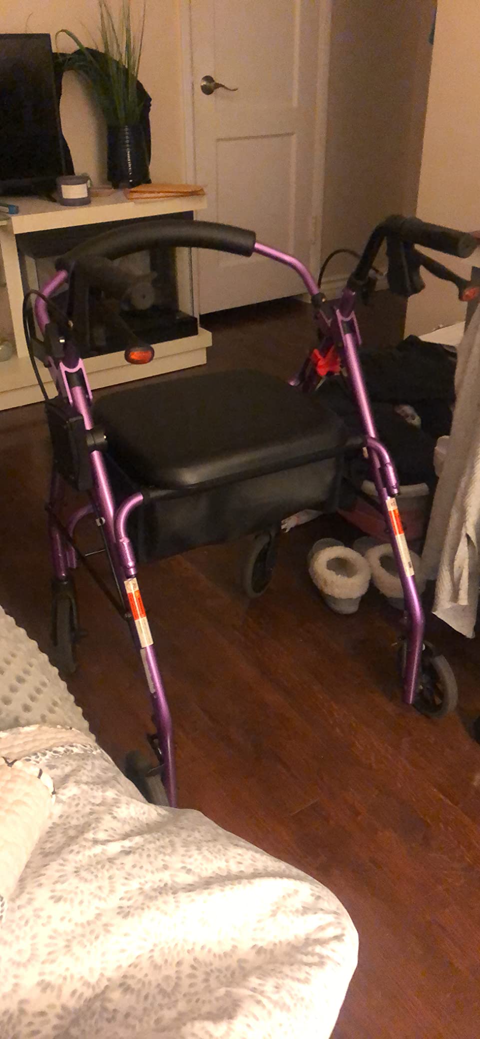 NOVA GetGo Classic Rollator Walker for Seniors, Lightweight Folding Rolling Walker with Wheels, Lock N Load for Easy Transport & Storage, Adjustable Height 5'4
