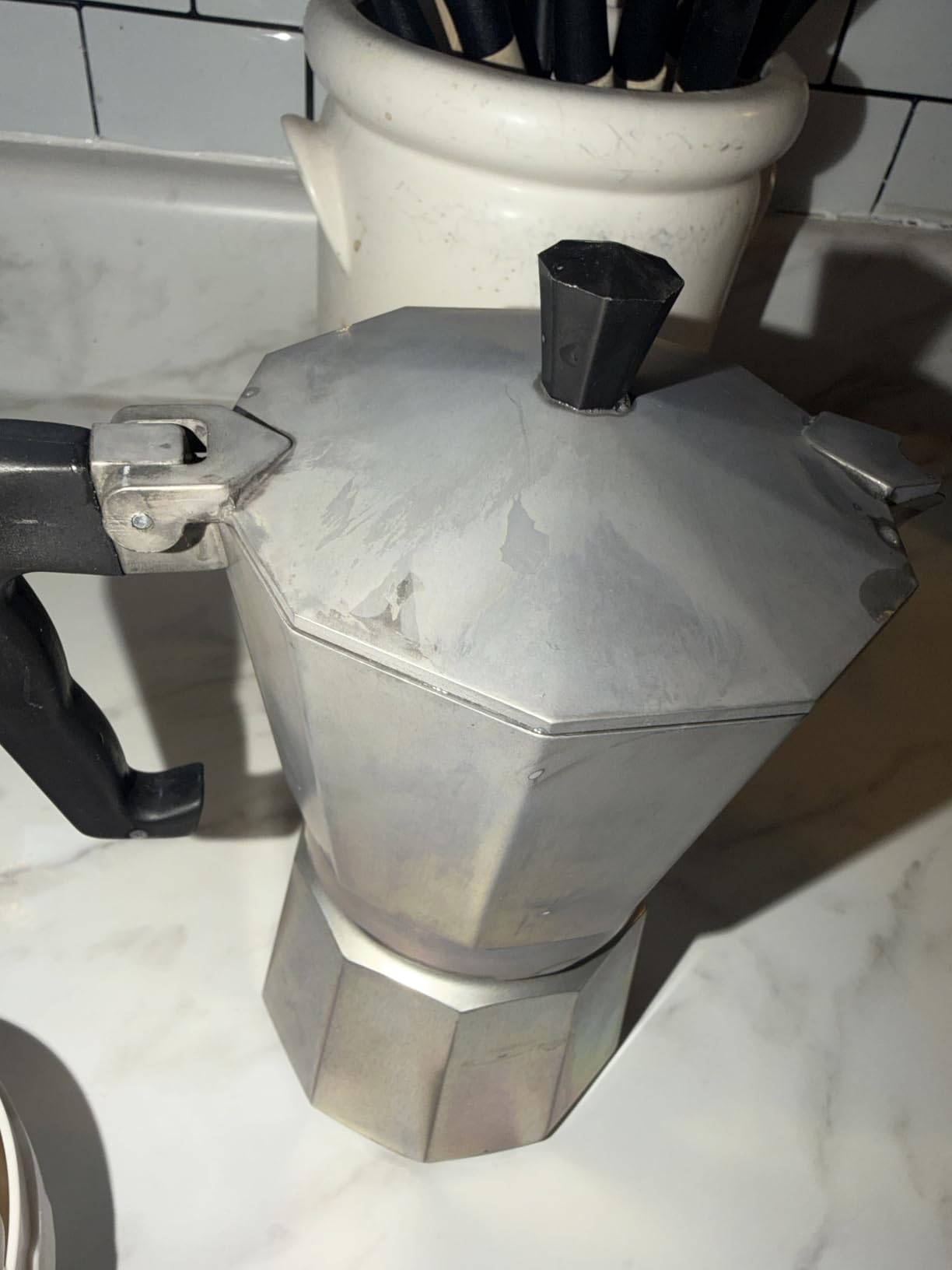 Primula Classic Stovetop Espresso and Coffee Maker, Moka Pot for Italian and Cuban Café Brewing, Greca Coffee Maker, Cafeteras, 6 Espresso Cups, Silver customer photo 1