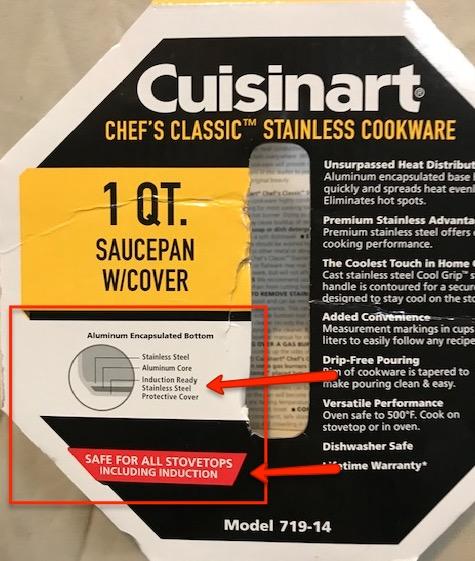 Cuisinart 1 Quart Saucepan w/Cover, Chef's Classic Stainless Steel Cookware Collection, 719-14 customer photo 1