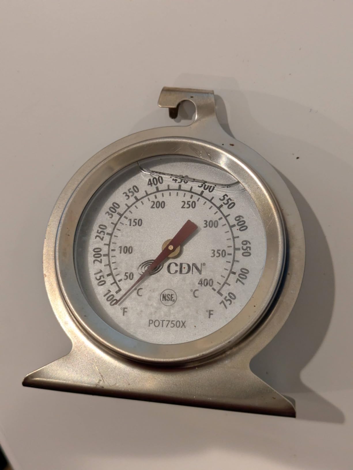 CDN High Heat Oven Thermometer | ProAccurate® | NSF Certified | 100-750°F Range | For Broiling, Roasting, High-Temp Cooking | Lab Glass Lens | POT750X customer photo 1