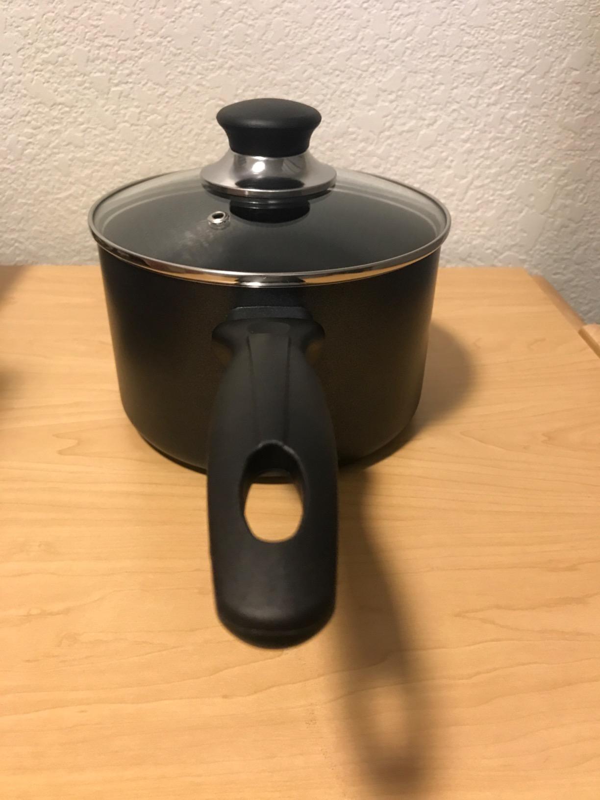 T-fal Specialty Nonstick 3 qt Saucepan with Glass Lid, Oven Safe customer photo 2