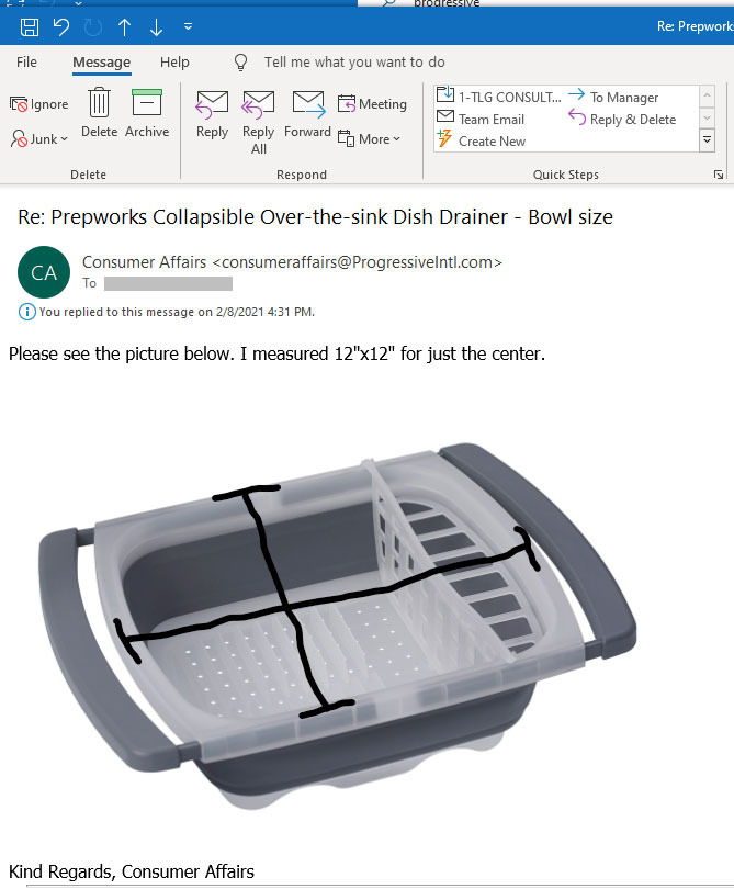 PrepWorks Collapsible Dish Drainer - Space-Saving, Expandable Dish Rack for Drying Plates, Cups, and Kitchen Utensils, Extends from 16.5