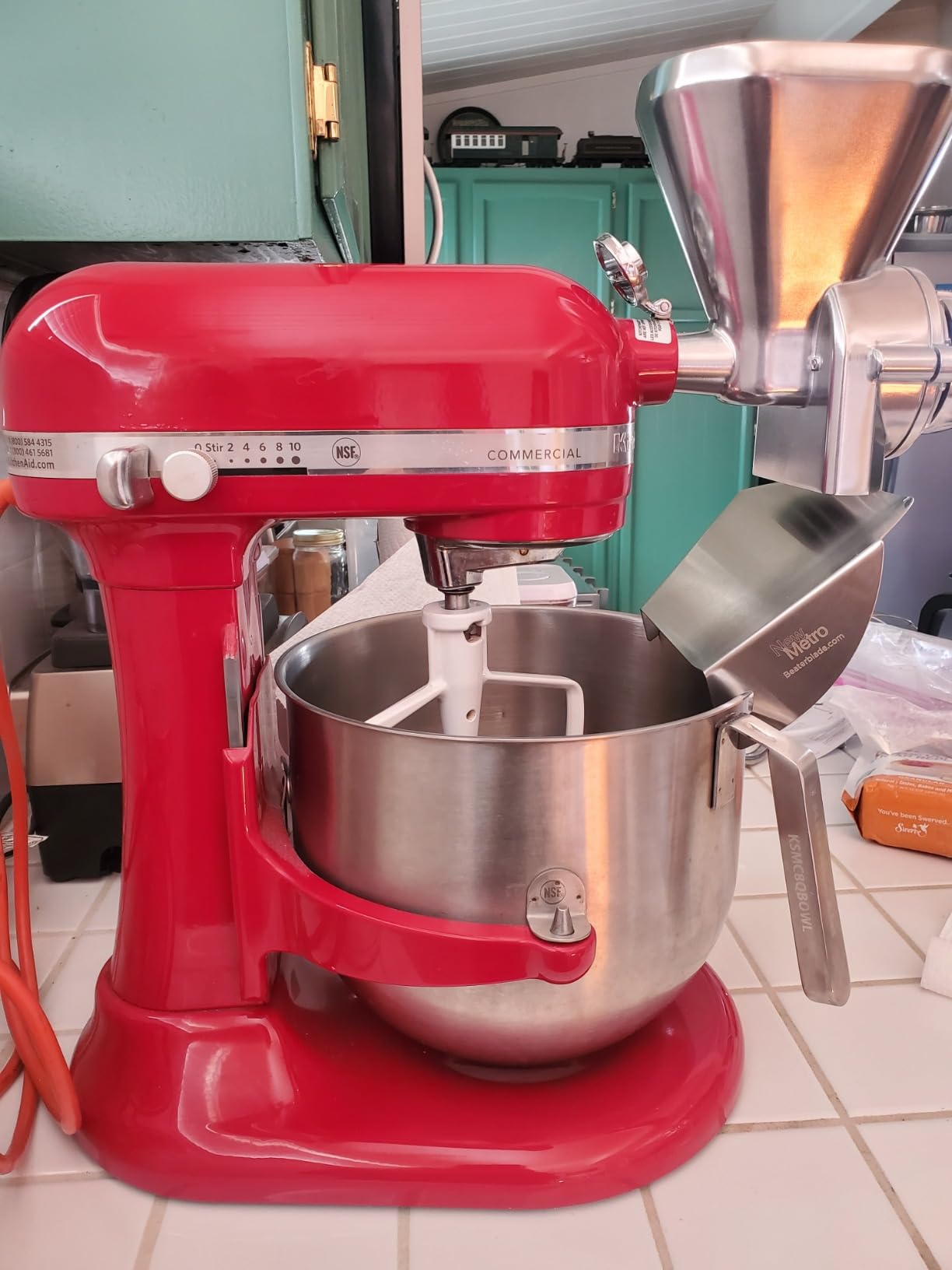 KitchenAid KGM All Metal Grain Mill Attachment for KitchenAid Stand Mixers | Fits any household KitchenAid Stand Mixer, 12 Grind Levels, Easily Grind a Variety of Grains, included Cleaning brush customer photo 2