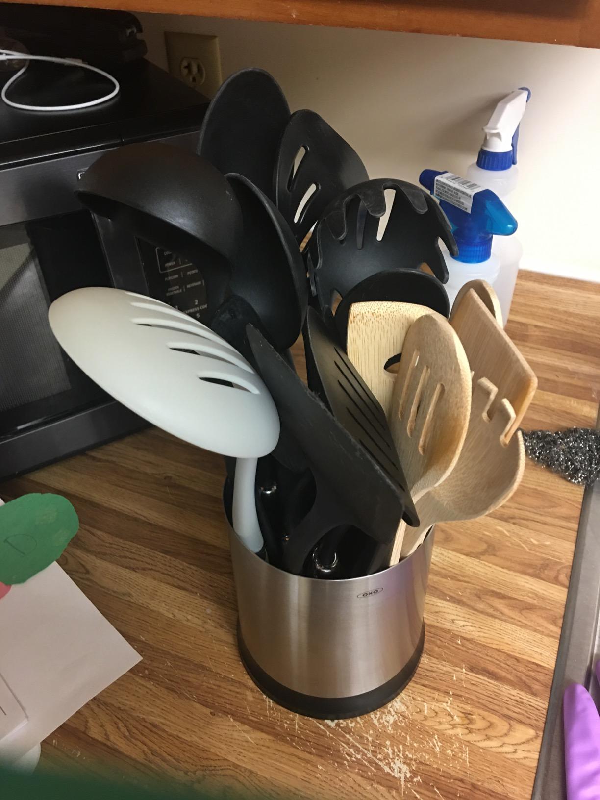 OXO Good Grips Stainless Steel Rotating Utensil Holder customer photo 2