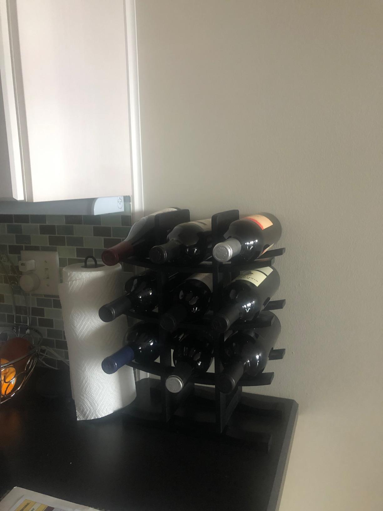 Oceanstar WR1132 12-Bottle Bamboo Wine Rack, Dark Espresso customer photo 1