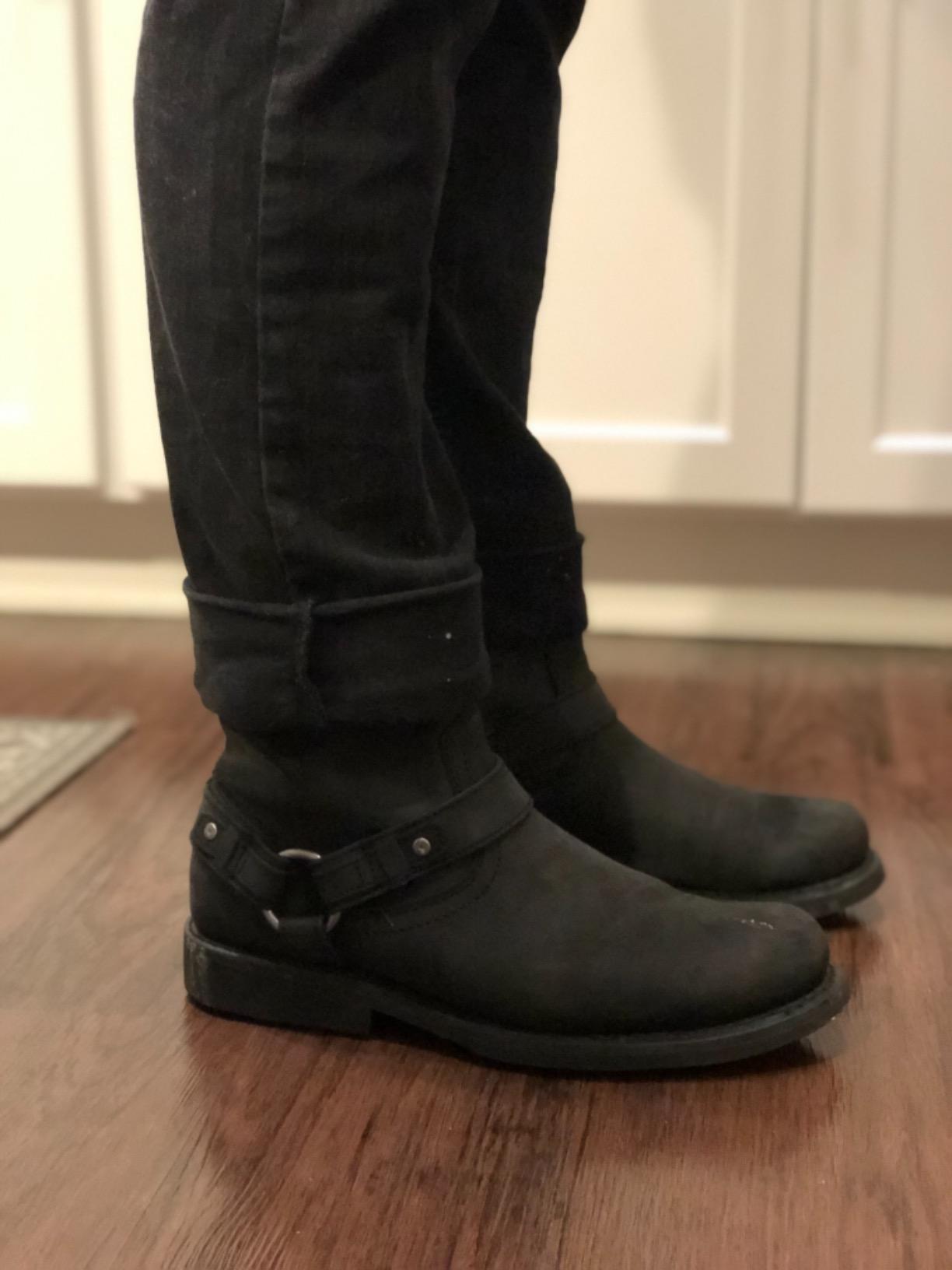 Harley-Davidson Footwear Mens Scout Leather Harness Riding Casual Boots Ankle customer photo 2