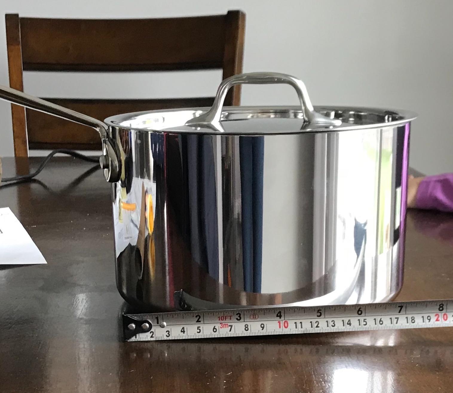 All-Clad D3 Stainless Steel 1.5 Qt Saucepan with Lid, Made in the USA customer photo 1