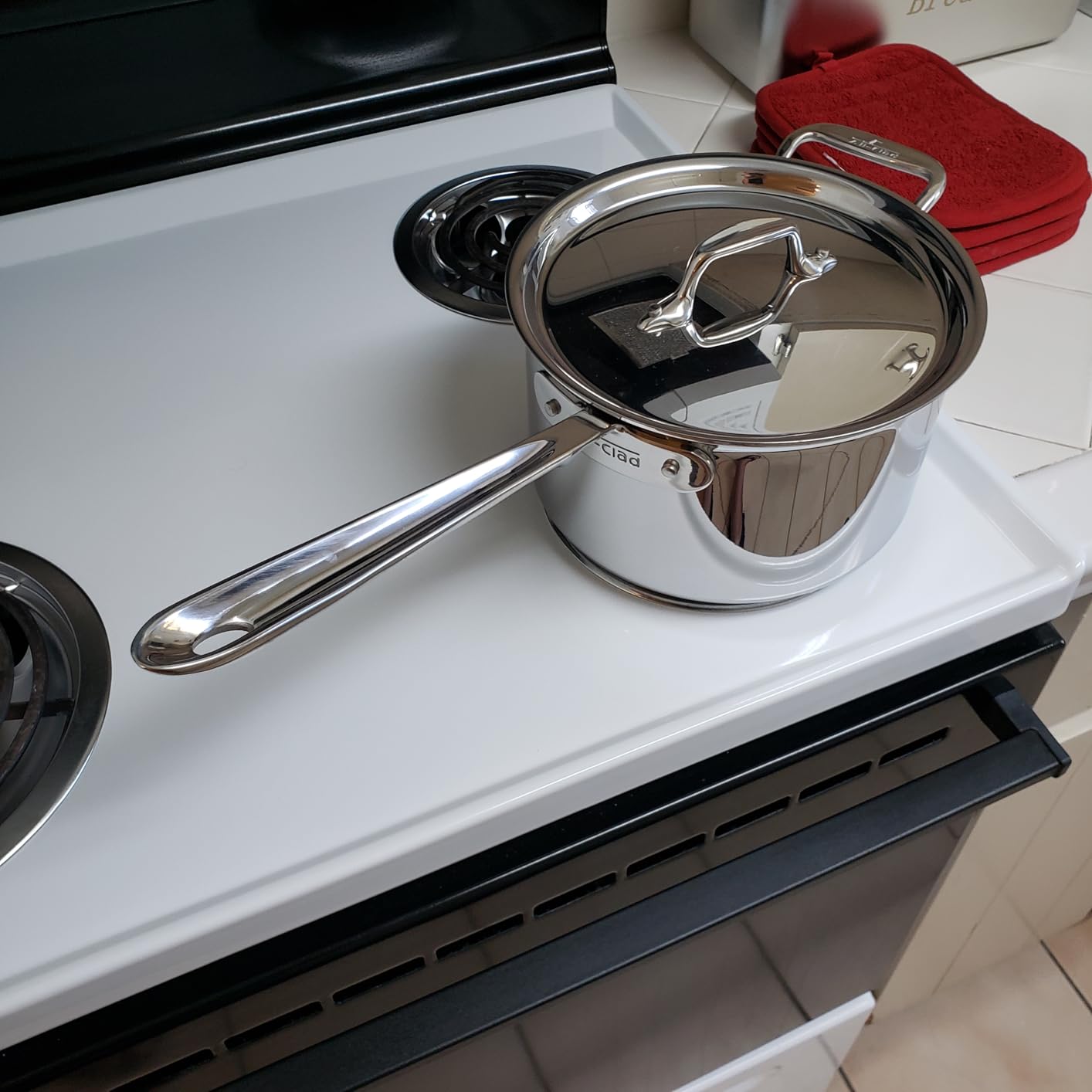 All-Clad D3 Stainless Steel 3 Quart Sauce Pan With Lid- Made in the USA- The Original Bonded Professional Cookware- Oven Safe & Induction Compatible customer photo 1