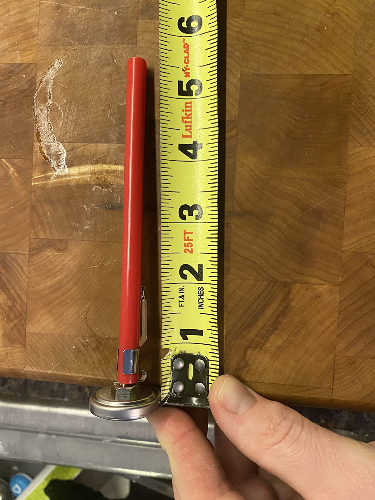 Rubbermaid Commercial Products Food/Meat Instant Read Thermometer, Pocket Size, Dishwasher Safe, Red, For Meat/Food Cooking and Grilling/Oven customer photo 2