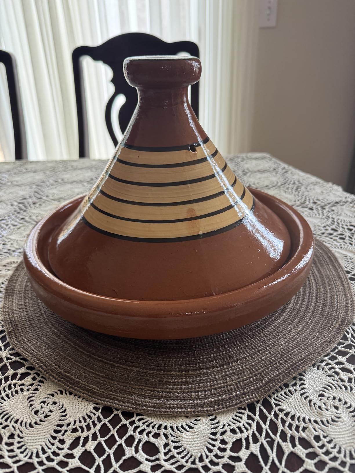 Moroccan Cooking Tagine 100% HANDMADE Clay Cookware (Lead Free) customer photo 2