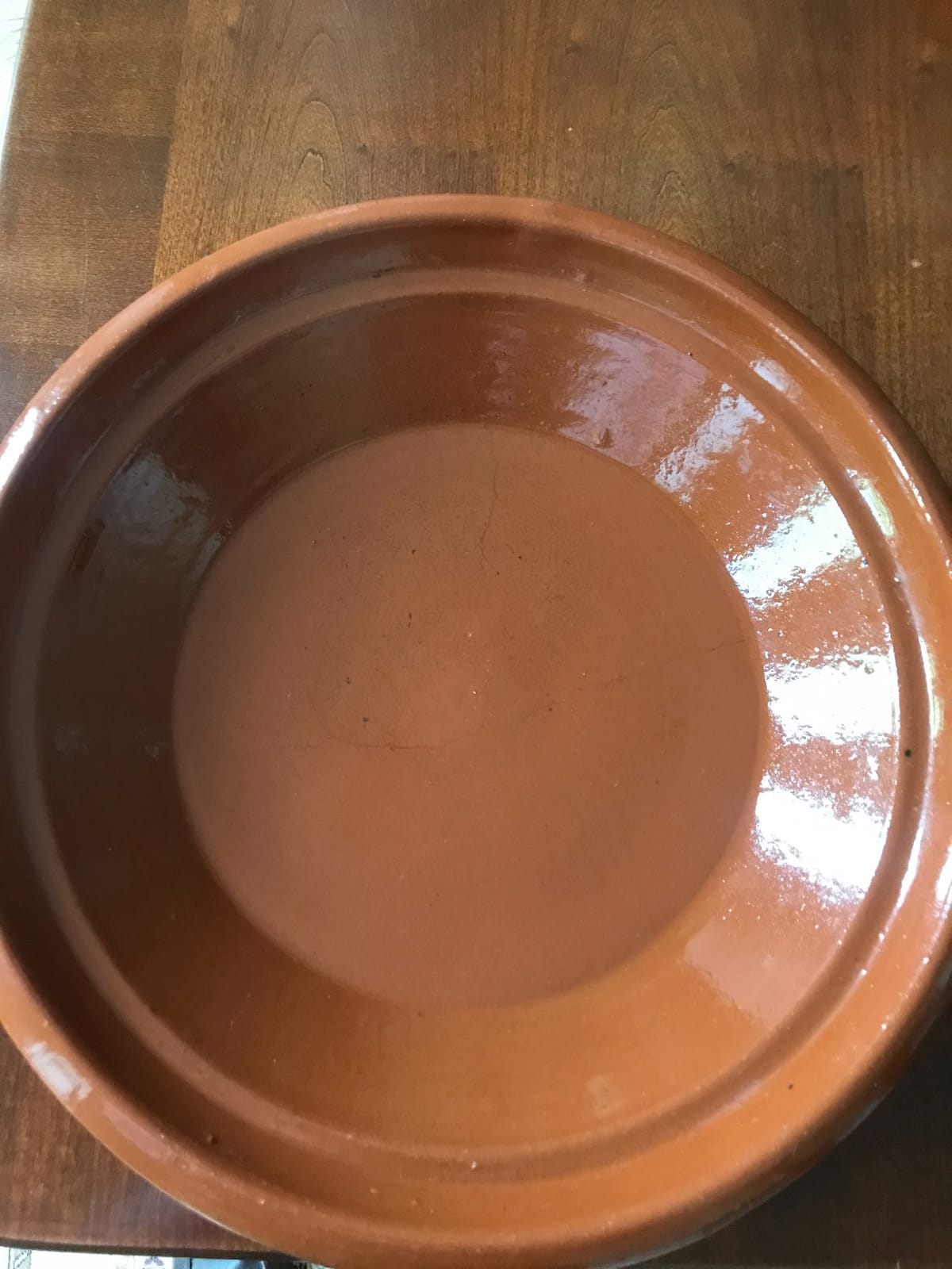 Moroccan Cooking Tagine, 13.3 Inches Diameter, Glazed Clay, Brown, Round, Handmade, Oven Safe customer photo 1