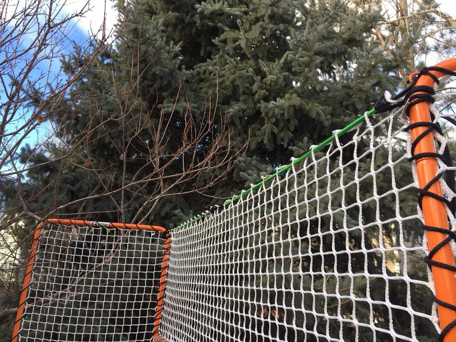 EZGoal Monster Lacrosse Backstop Rebounder, 11' x 8', Orange customer photo 2