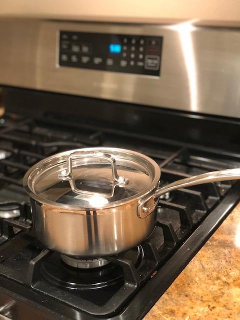 Cuisinart 1.5 Quart Multiclad Pro Triple Ply Saucepan w/Cover, MCP19-16N customer photo 1