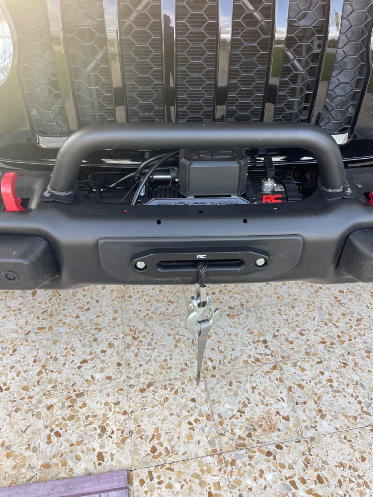 Rough Country 12,000LB PRO Series Electric Winch | Synthetic Rope - PRO12000S, Black customer photo 2