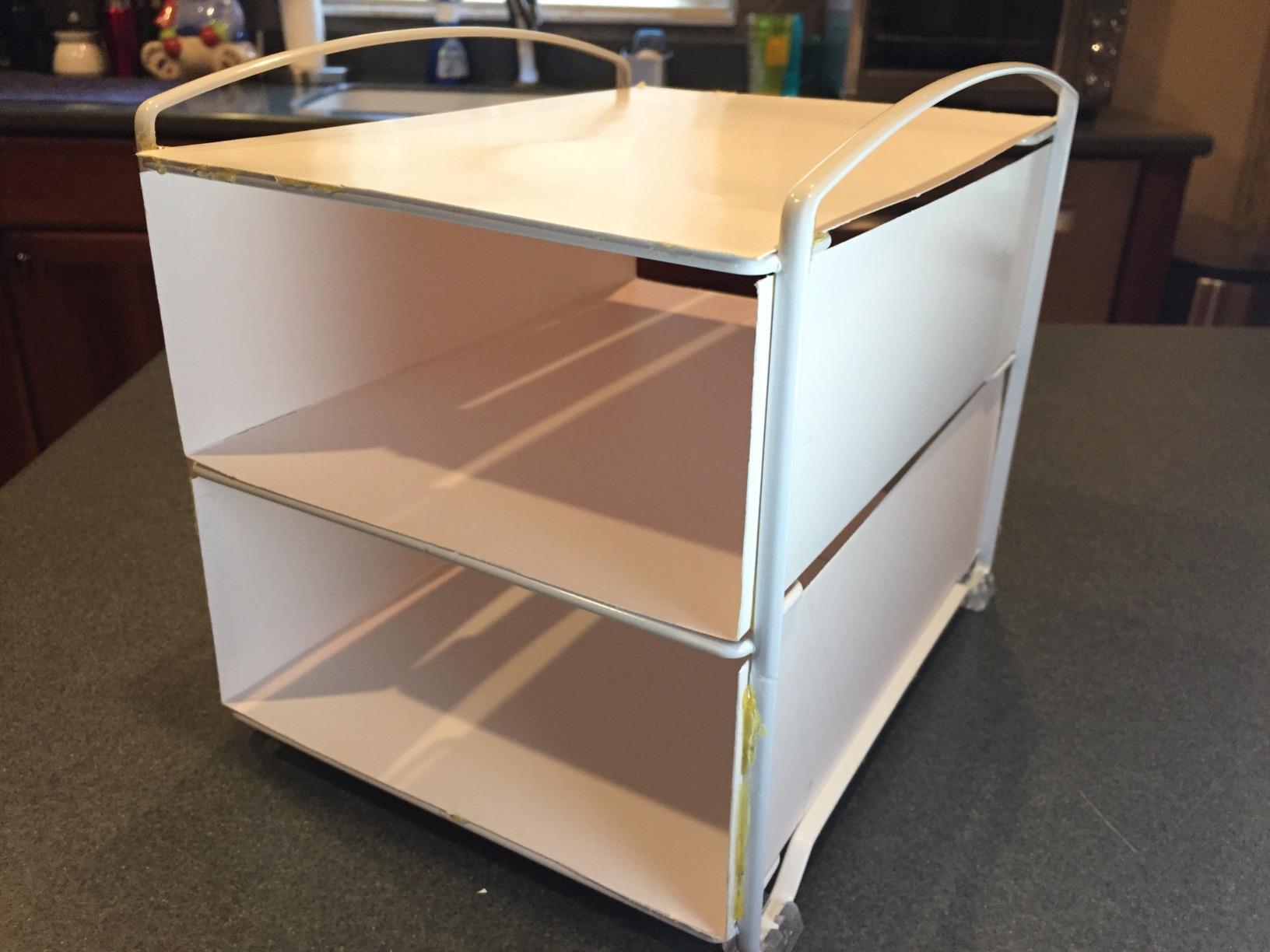 Deco Brothers Wrap Organizer Rack for Kitchen Cabinet, White customer photo 1