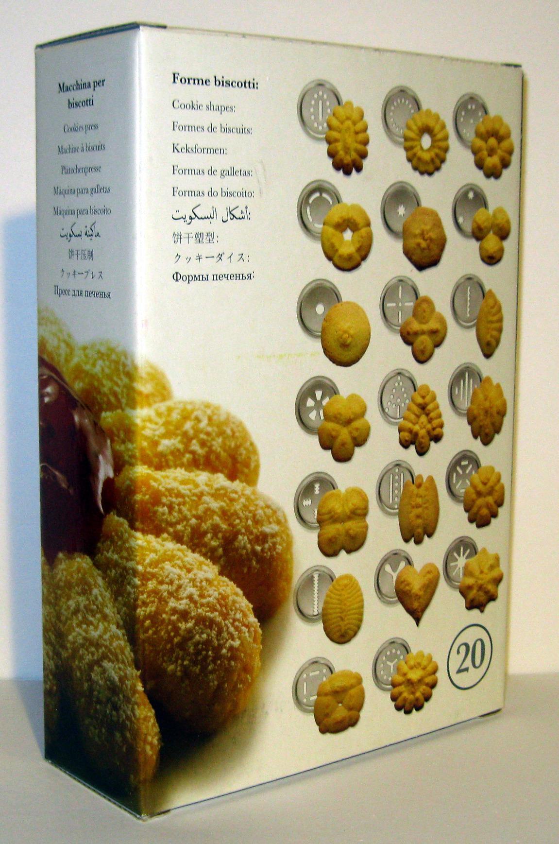 Marcato Biscuit Cookie Press Design Line, Silver. MADE IN ITALY, 20 Shapes, 2 Cookie Sizes, Anodized Aluminum, Easy to Use & Clean, Fast Homemade Cookie Maker customer photo 2