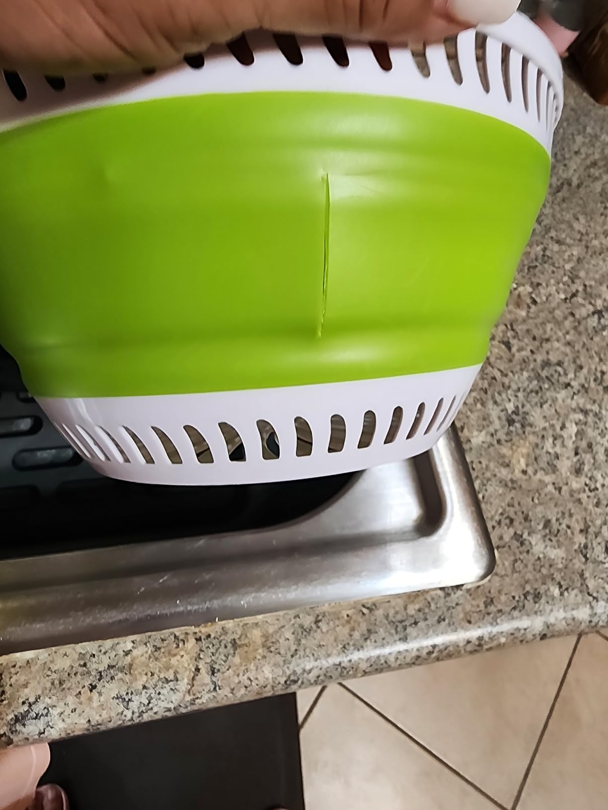 PrepWorks 4 Qt Collapsible Salad Spinner for Quick Salad Washing and Drying customer photo 2