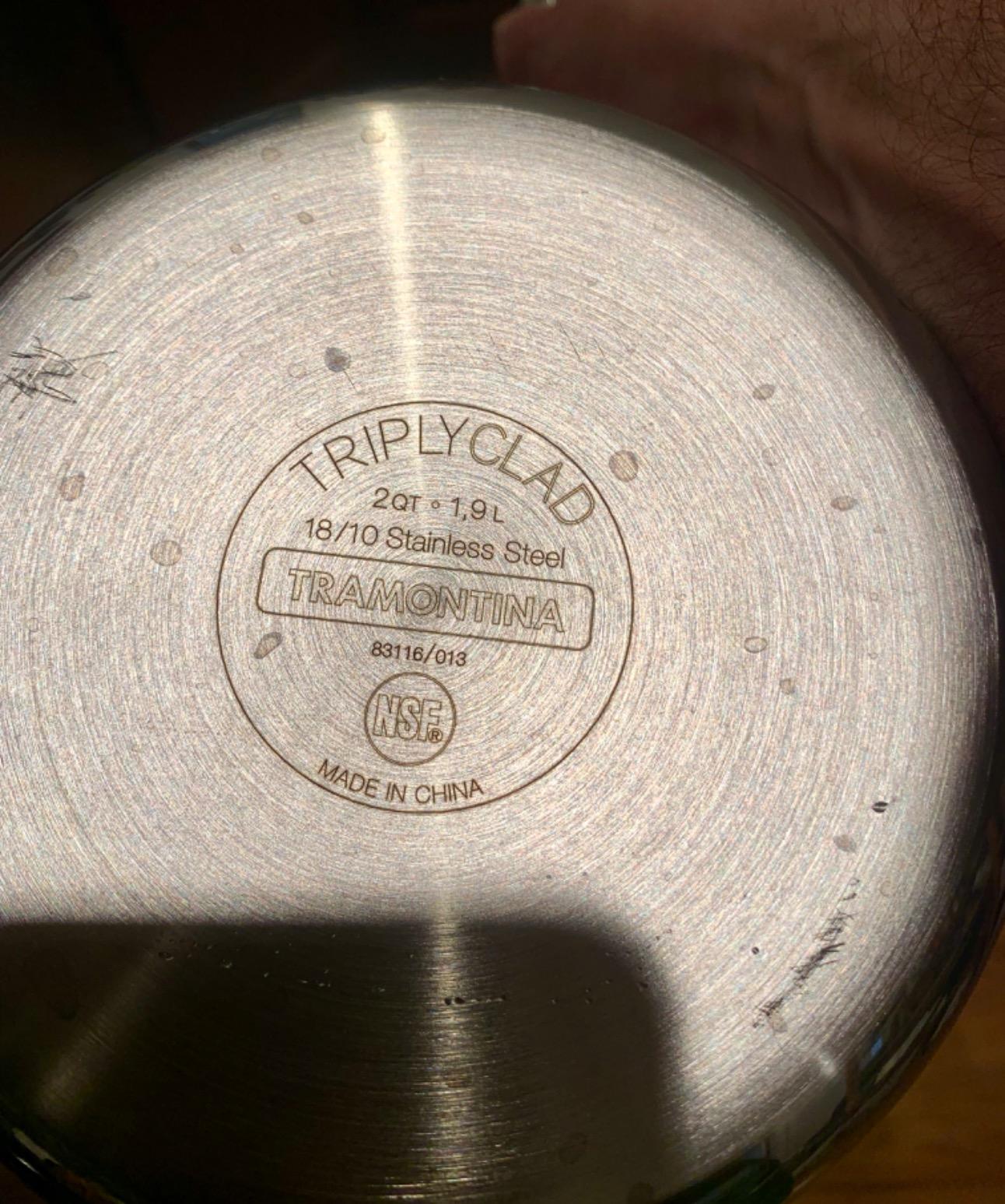 Tramontina Signature Tri-Ply Clad Stainless Steel 2-Quart Sauce Pan customer photo 2