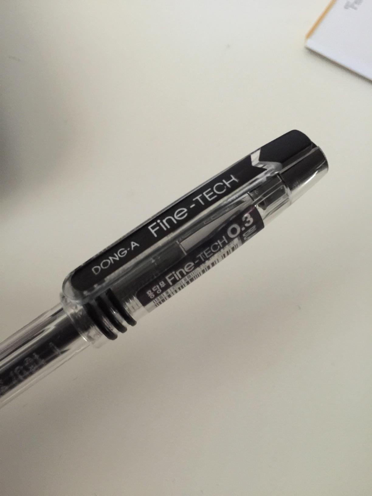 Fine-Tech Excellent Writing, 0.3 mm, Gel Ink Roller Ball Pens, Black (Pack of 12) customer photo 2