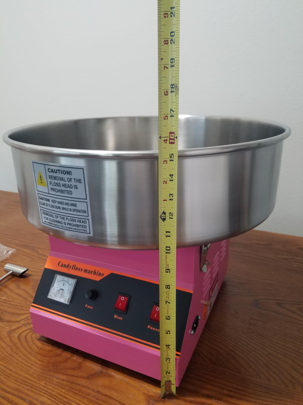 VIVO Pink 1030W Electric Cotton Candy Machine, CANDY-V001 | Commercial Candy Floss Maker, 20 in Stainless Steel Bowl with Sugar Scoop, Easy Home Use customer photo 1