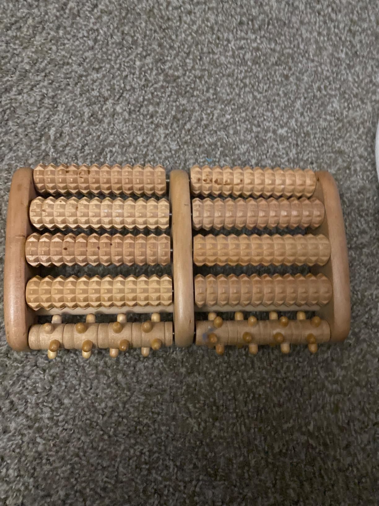 TheraFlow Foot Roller for Plantar Fasciitis Relief and Neuropathy Pain Relief for Feet - Wooden Foot Massager Roller Acupressure Tool with Reflexology Chart - Mom Gifts for Women and Men customer photo 1