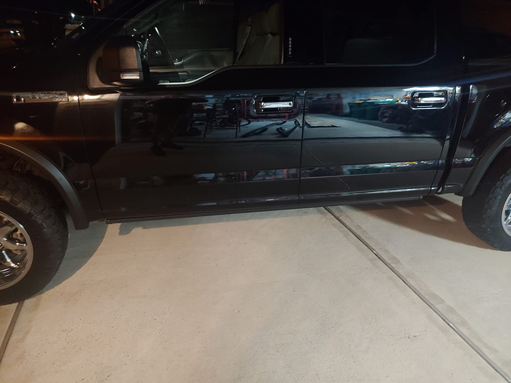 RealTruck AMP Research PowerStep Plug-N-Play Retractable Electric Truck Steps with LED Step Lights | Fits 2015 - 2020 Ford F-150 Regular Cab/SuperCab/SuperCrew | 76151-01A customer photo 2