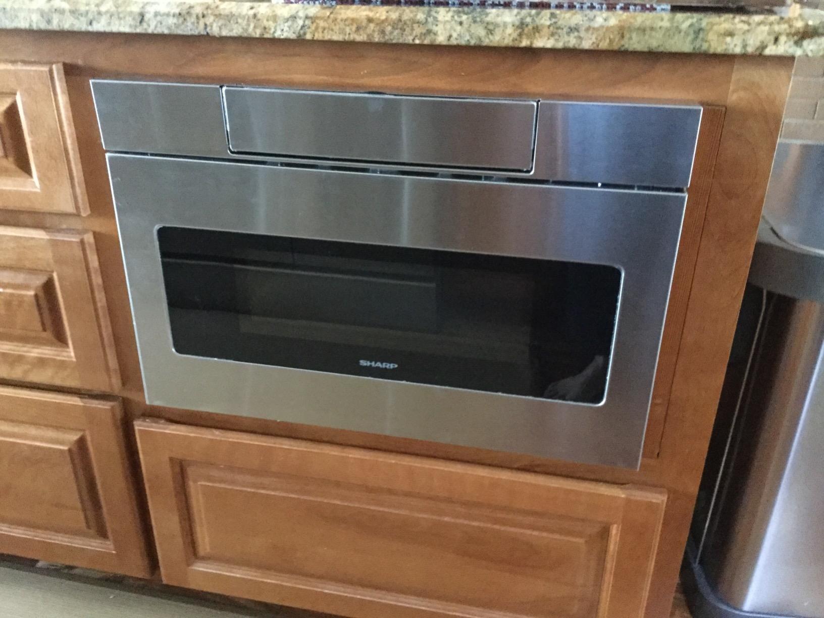 Sharp SMD2470ASY 24 in. 1.2 cu. ft. Built-In Microwave Drawer Oven customer photo 1
