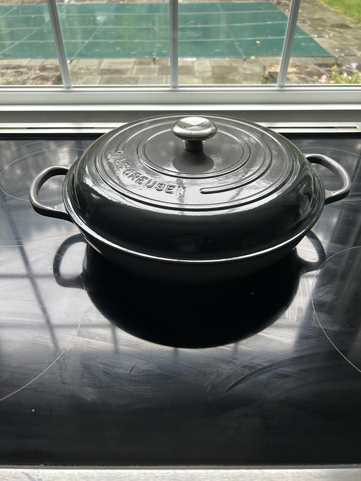 Le Creuset Enameled Cast Iron Signature Braiser, 3.5 qt., Cerise customer photo 1