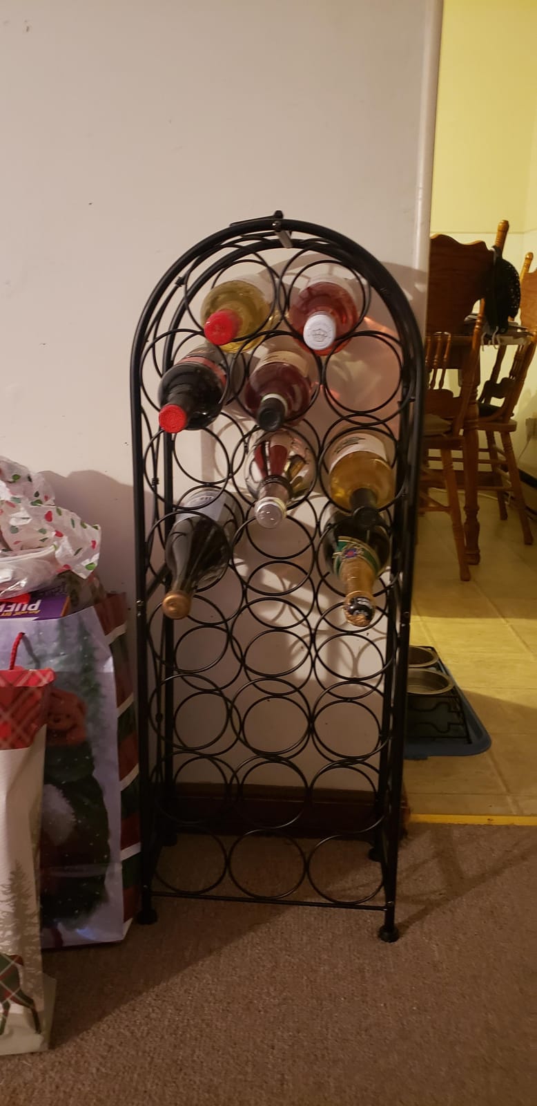 Sorbus Mini Freestanding Floor Wine Rack, Bottle Storage (23 Bottle, Black) customer photo 1